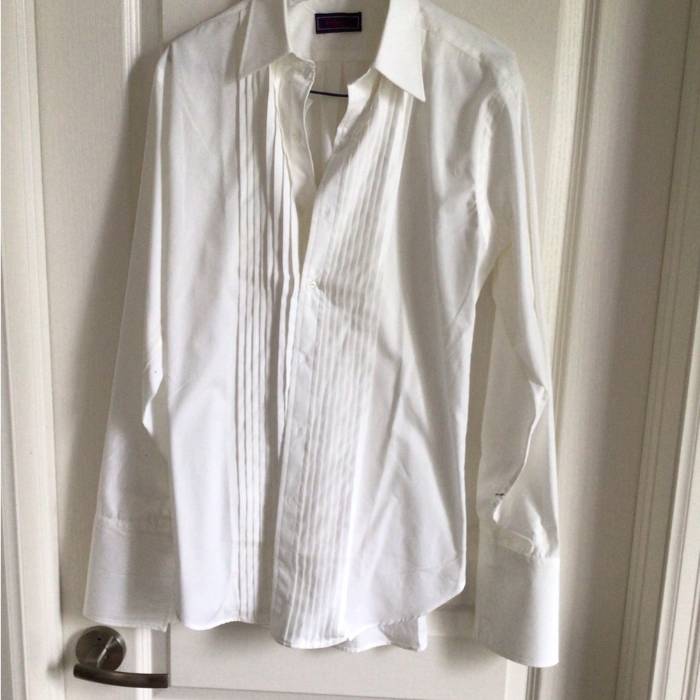 Men’s tuxedo white shirt size 14 1/2